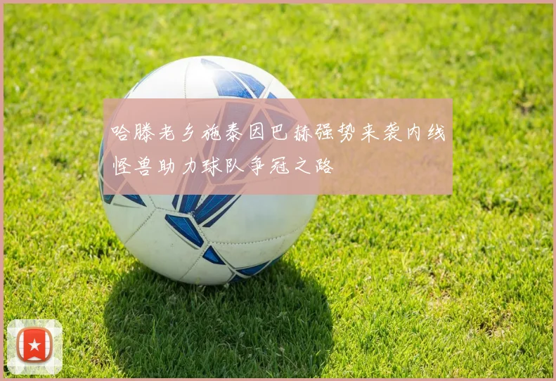 哈滕老乡施泰因巴赫强势来袭内线怪兽助力球队争冠之路